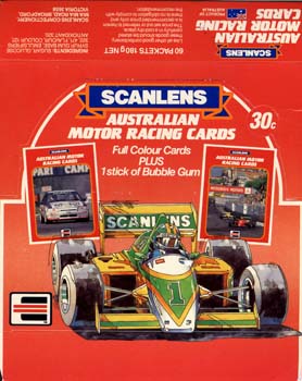 Aust. Motor Racing Cards box
